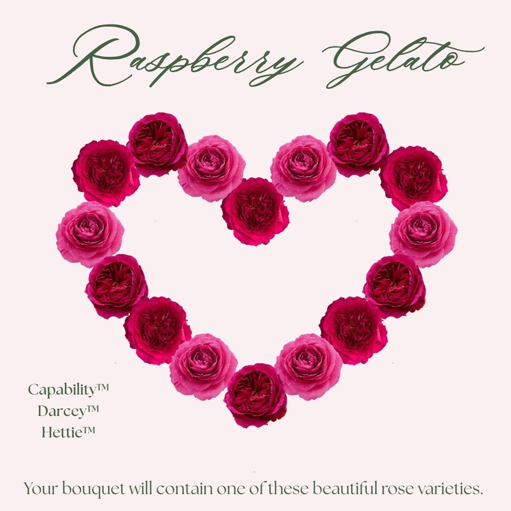 Raspberry Gelato Valentine's Day Bouquet