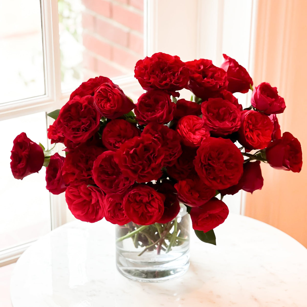 Valentine's Day Red Garden Roses