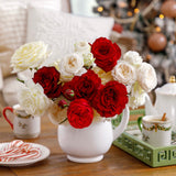 Scarlet and Snow Holiday Bouquet