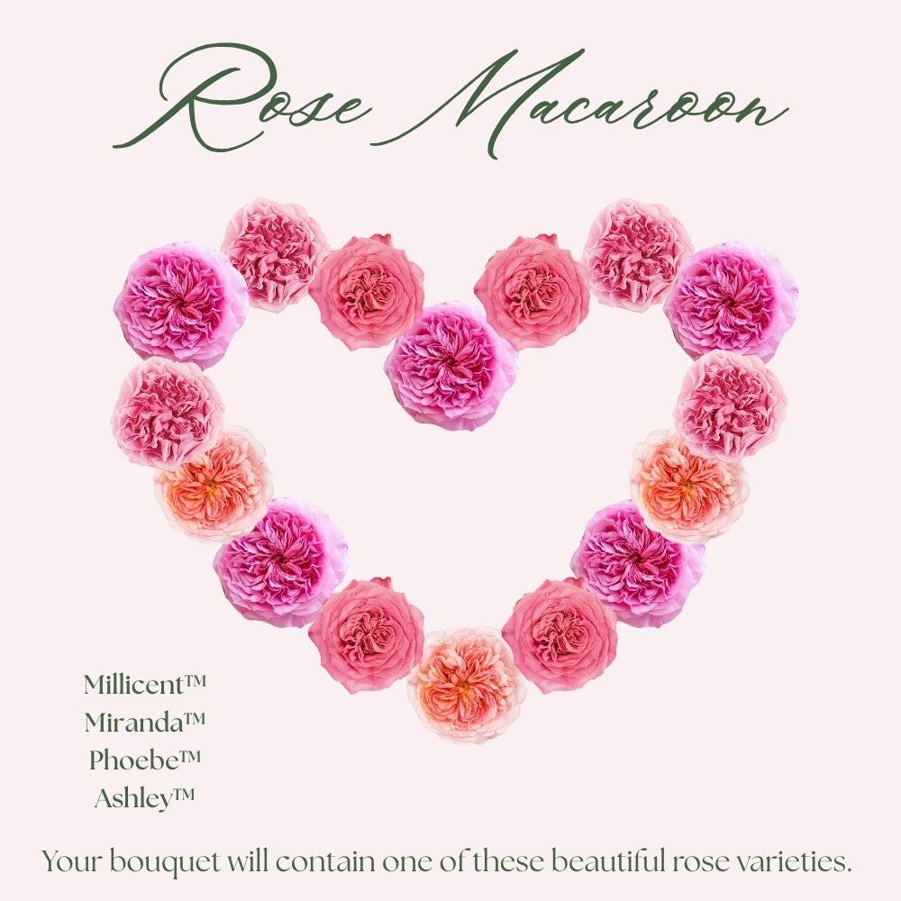 Rose Macaroon Valentine's Day Bouquet